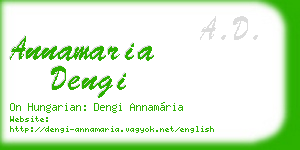annamaria dengi business card