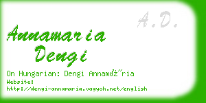 annamaria dengi business card